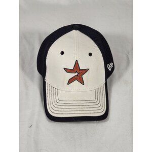 Vintage Houston Astros New Era Flex Fit Black Baseball Cap S/M